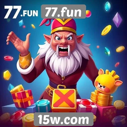 Variedade de jogos disponíveis no site 77.fun